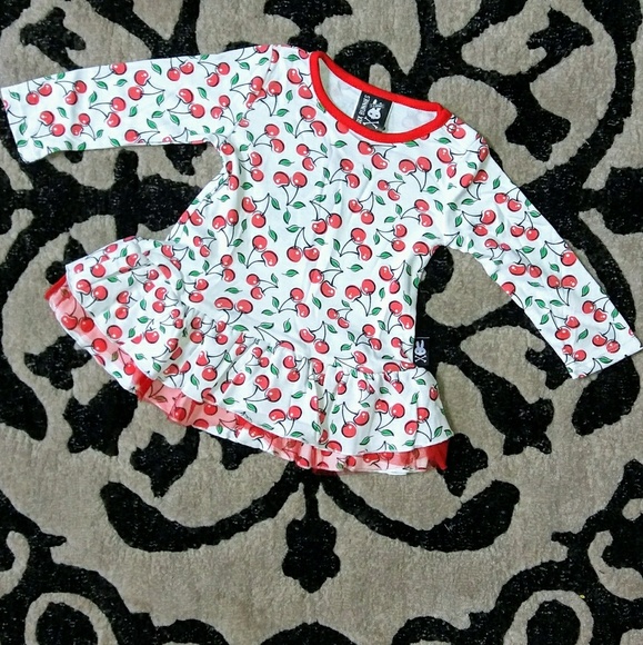 Layered Cherries Dress With Tulle - Picture 2 of 4